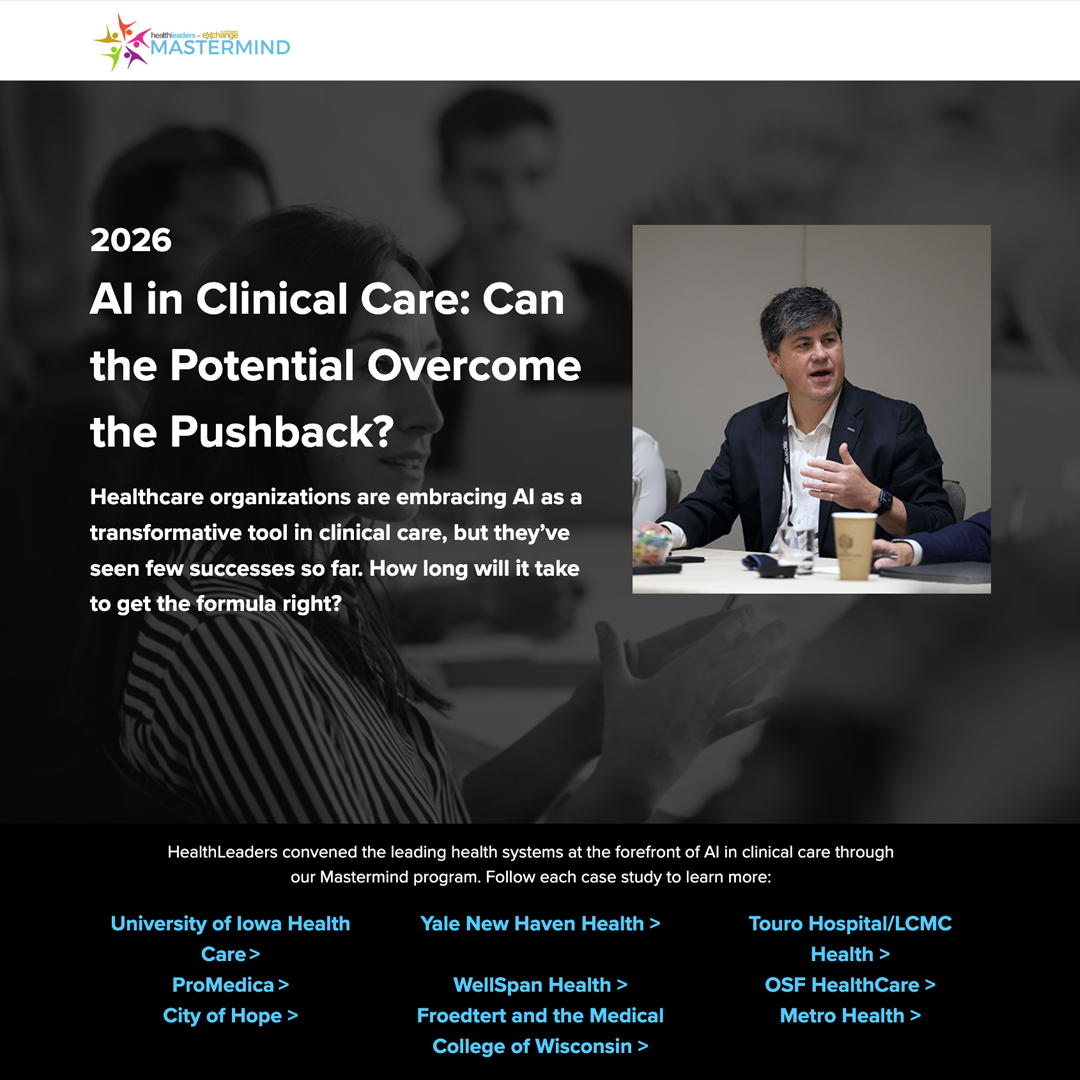 AI in Clinical Care: Can the Potential Overcome the Pushback?
