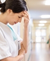 Upset Nurse Hospital Corridor Burnout